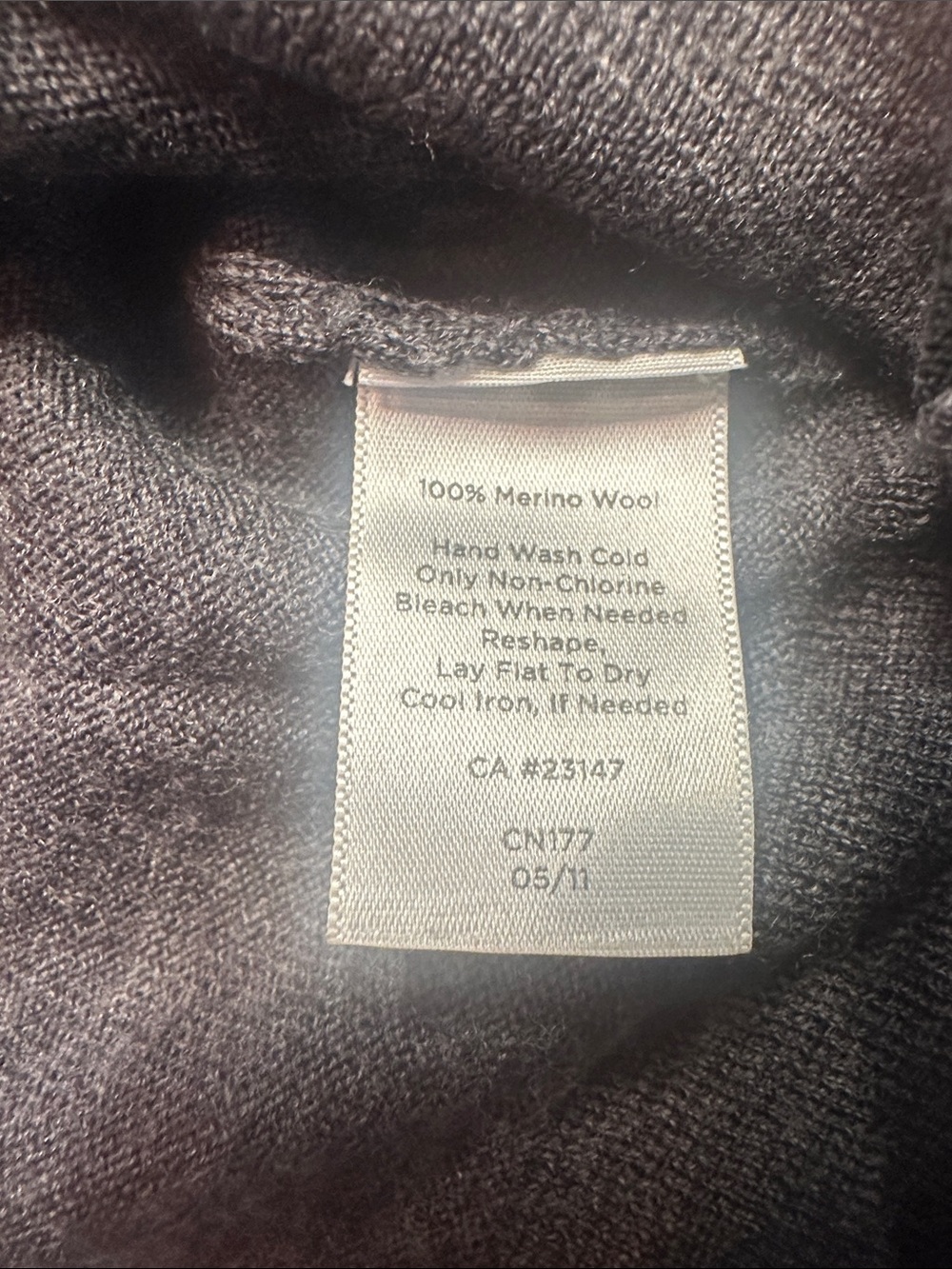 Talbots Gray Cardigan with Black Floral Print - Picture 6 of 8